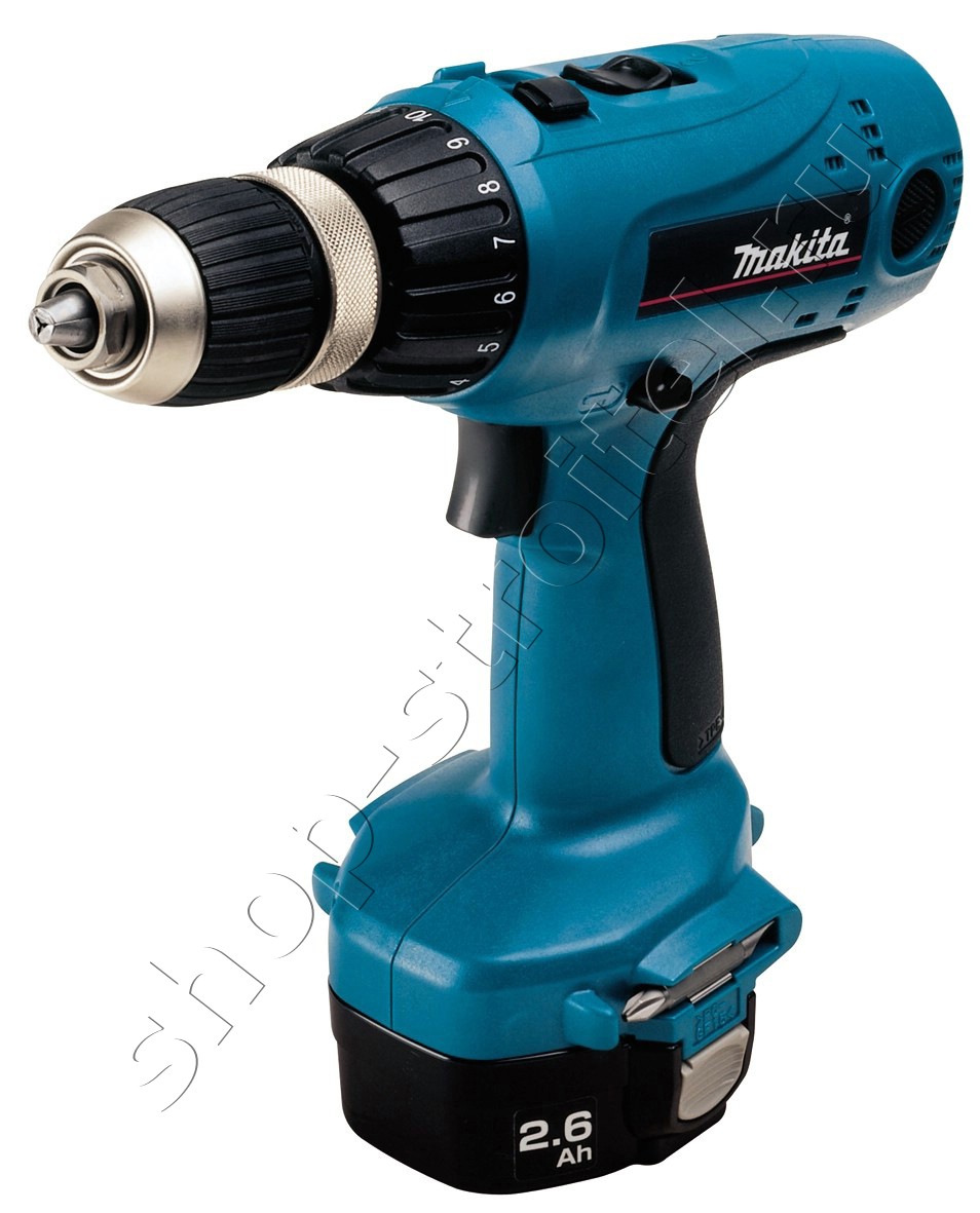 Увеличенная фотография Аккумуляторная дрель шуруповерт Makita 6337 DWDE